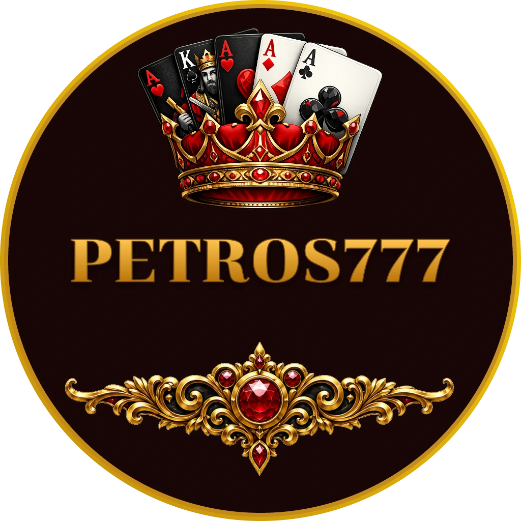 Confident and glamorous casino hostess in a sparkling dress with a vibrant roulette wheel backdrop highlighting the premium live casino atmosphere at PETROS777 Malaysia